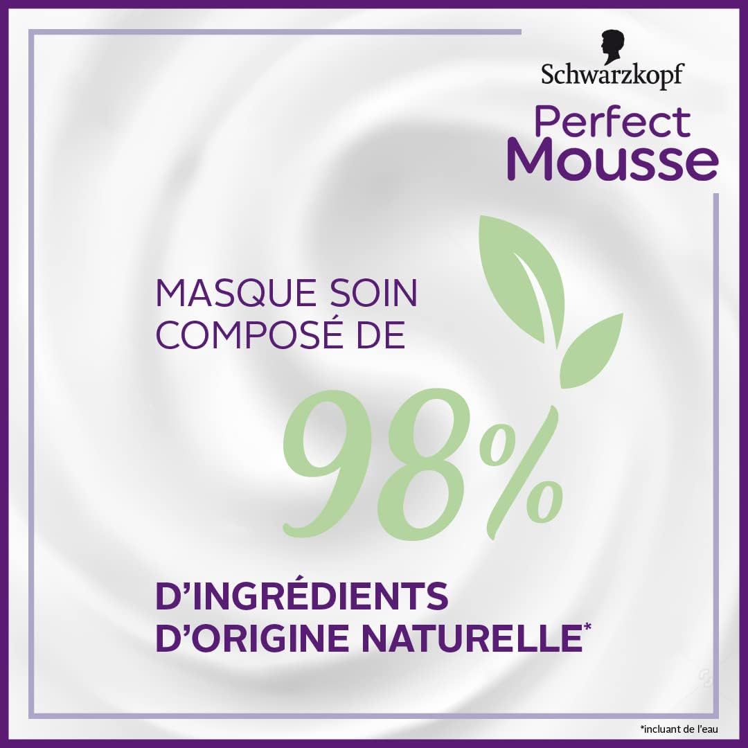 Schwarzkopf - Perfect Mousse - coloration permanente, sans ammoniaque, blond foncé cuivré, 98% naturel - 670