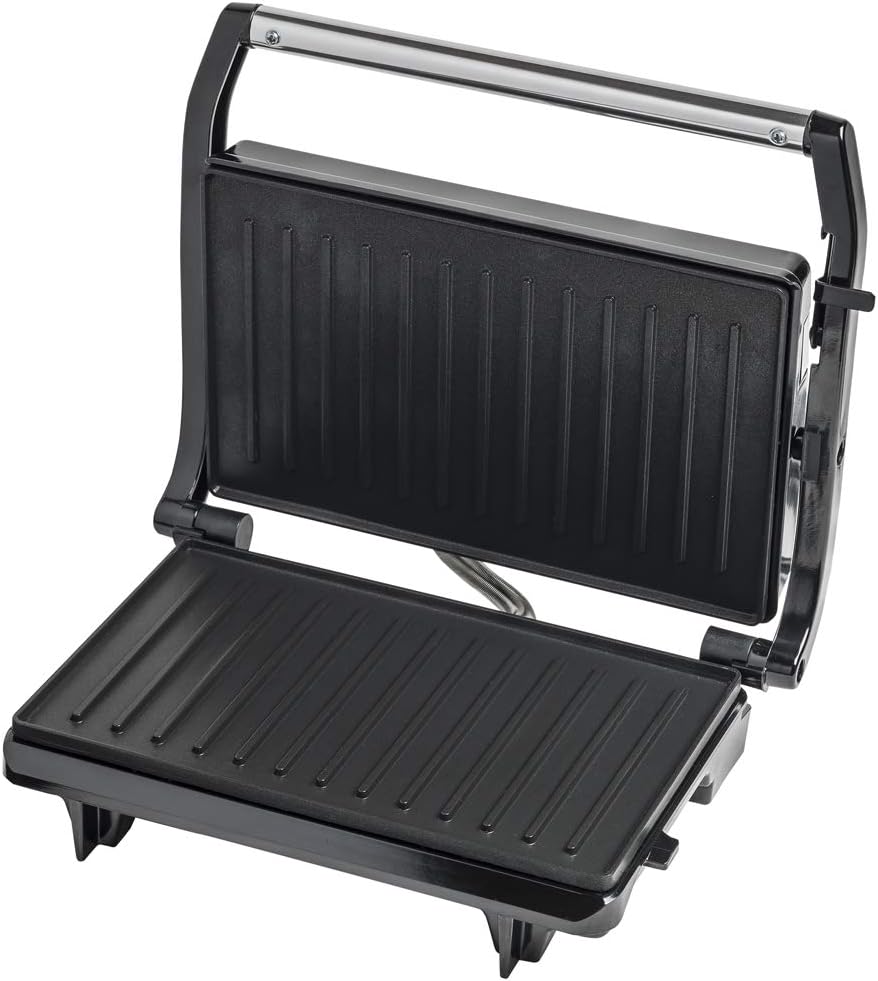 Bestron - Panini Maker série APM - poignée Cool-Touch, revêtement antiadhésif, bac récupérateur - 700W - APM123Z