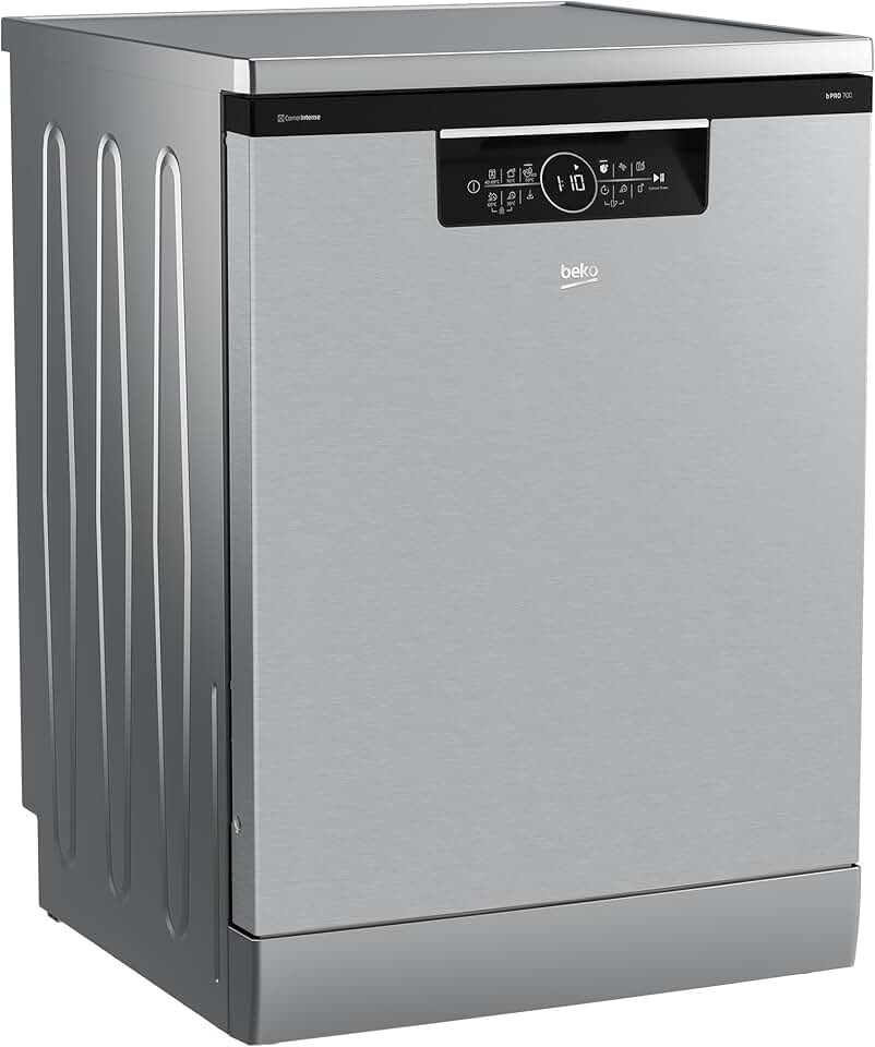 Beko - Lave-vaisselle 15 couverts, 42dB, inox, 3 paniers, BDFN36560X