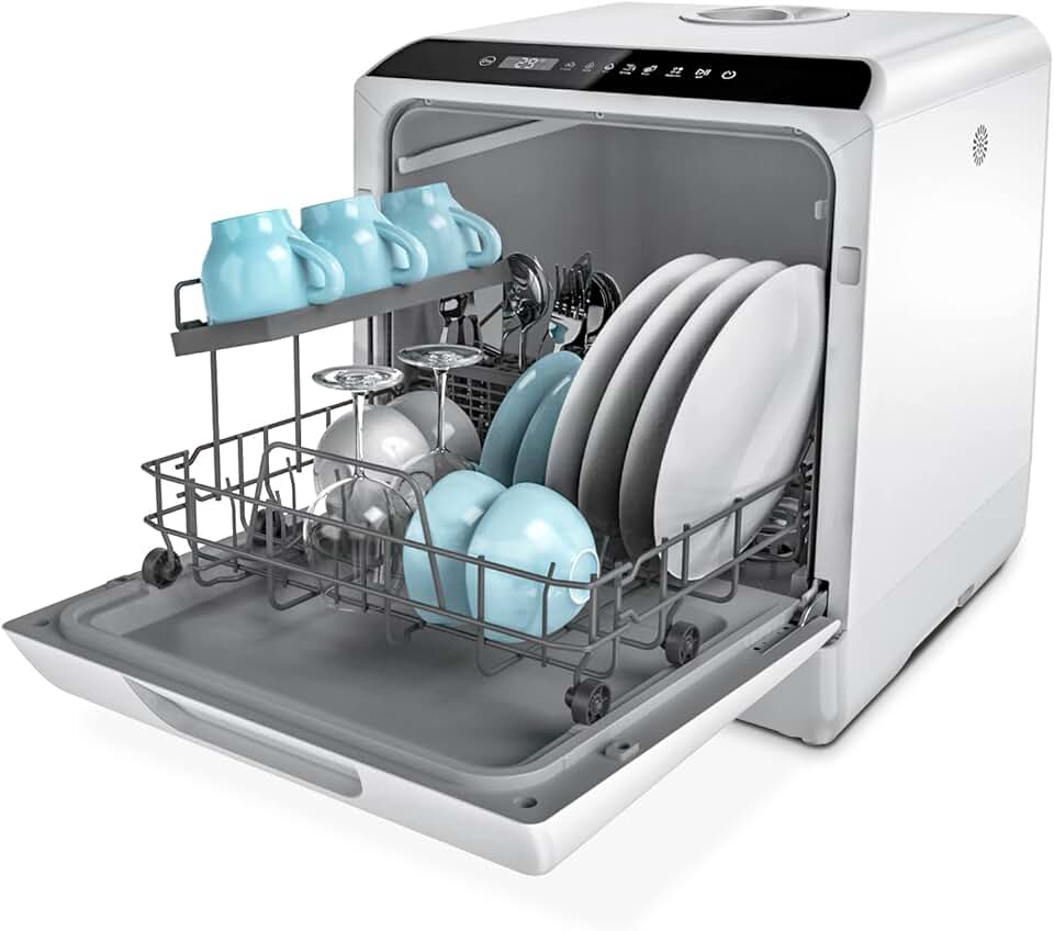 Hermitlux - mini lave-vaisselle 43cm - 4 couverts, robinet ou sans, 175 kWh/an