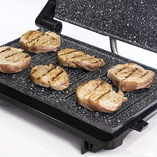 Cecotec - Grill électrique Full Open 750W - revêtement antiadhésif, poignée froide, ouverture 180°