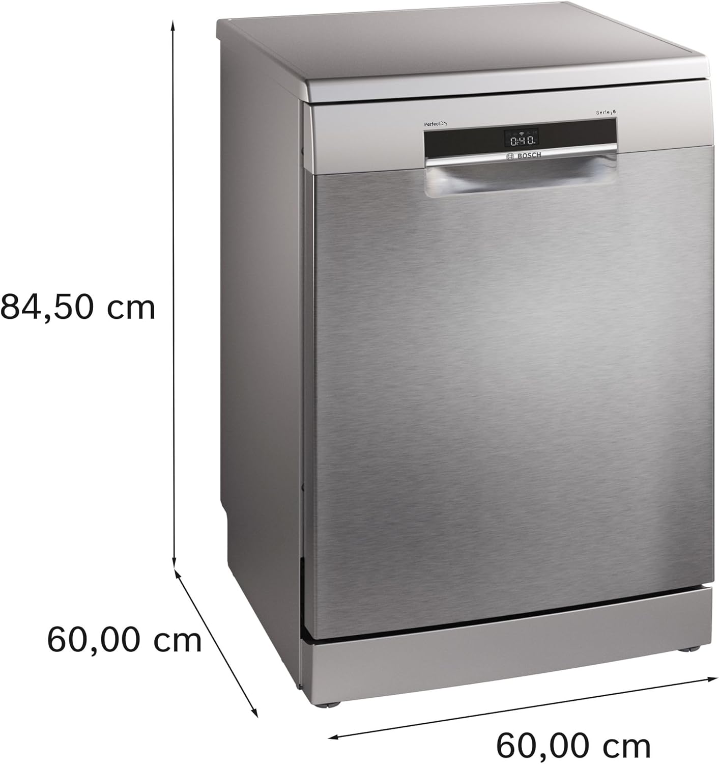 Bosch - série 6 - 60cm - lave-vaisselle pose libre acier brossé 