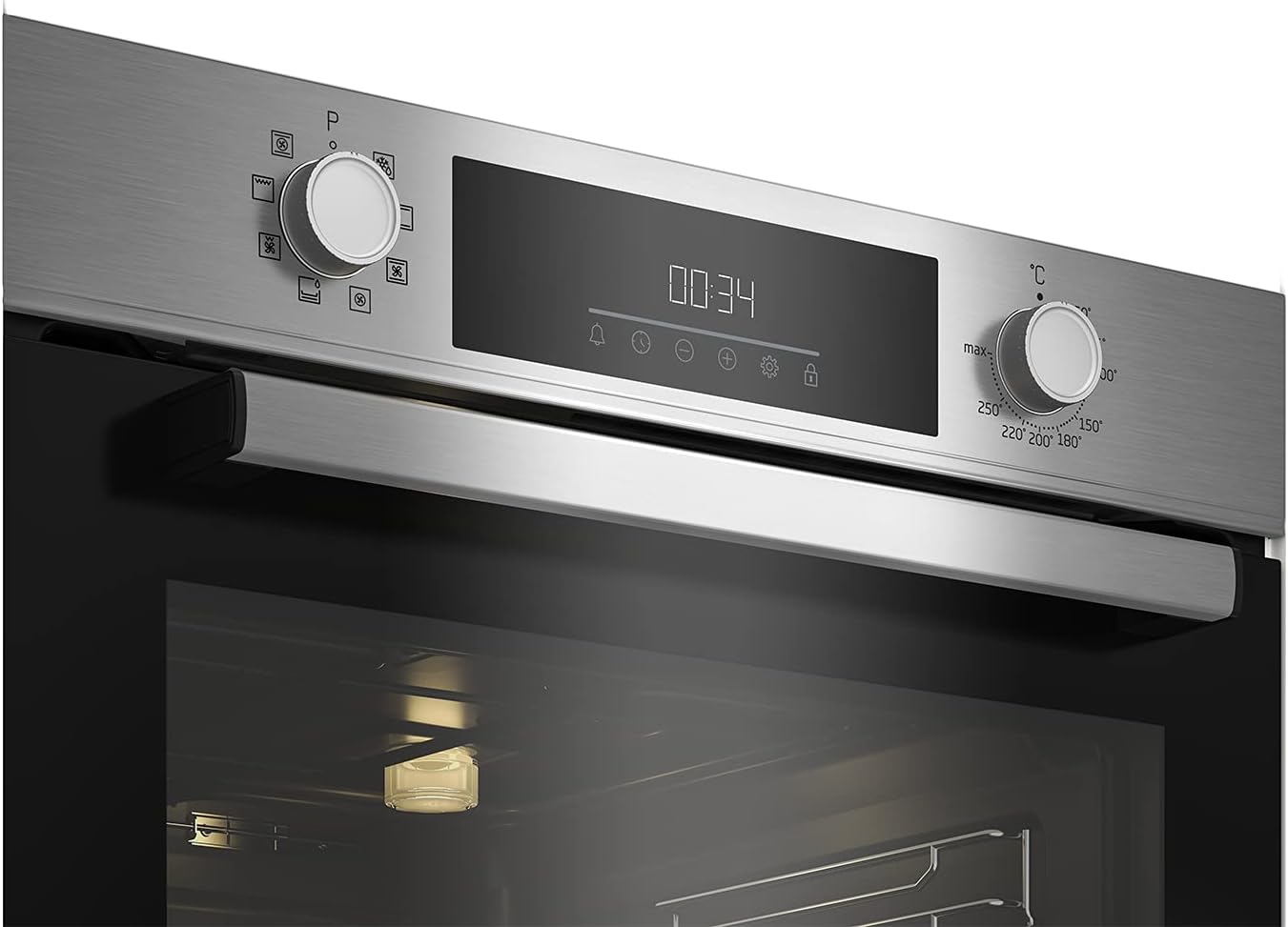 Beko - four encastrable série BBIM - 72L, 8 fonctions, écran LED, 59.5x59.4x56.7cm, Classe A+ - BBIM12300XCE