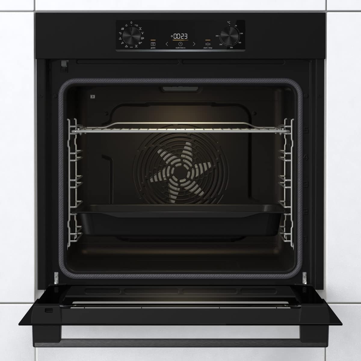 Gorenje - four encastrable série BPS6737 - 77L pyrolyse, AirFry, noir BPS6737E02B