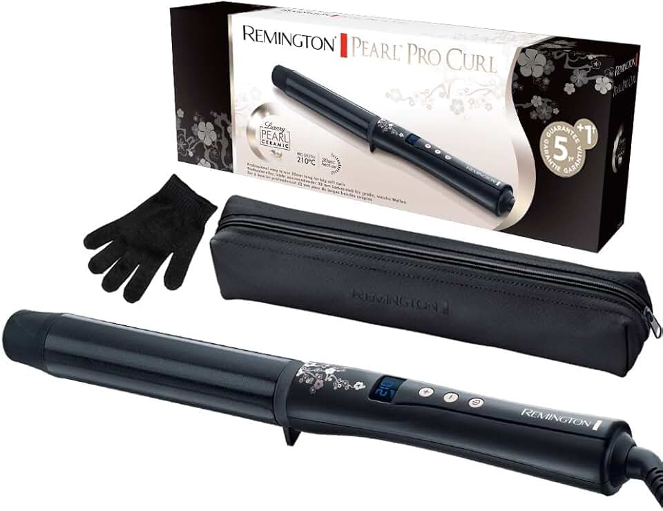 Remington - fer à boucler Pearl - 32mm céramique, 130-210°C, gant - CI9533