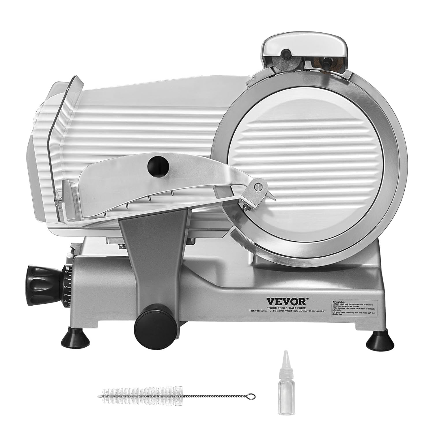 VEVOR - Trancheuse électrique 340W - lame 250mm, 360 tr/min, inox