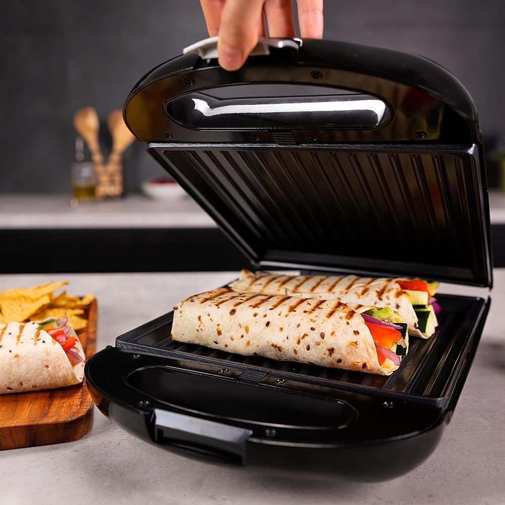 Cecotec - Rock'nToast Family - 4 sandwichs - 3 plaques, 1500W, inox