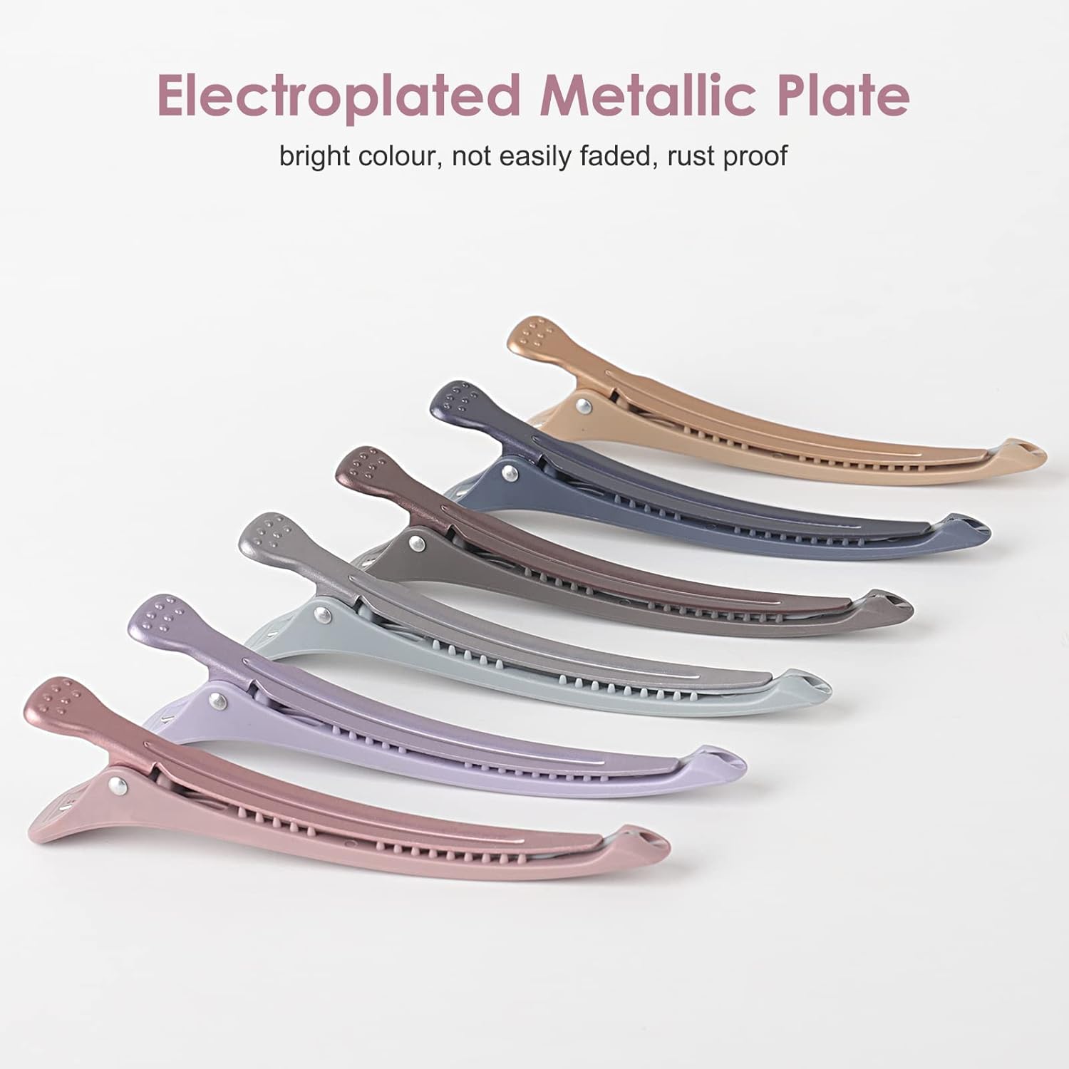AIMIKE - Pinces cheveux série Morandi - 6pcs, antidérapantes, sans trace