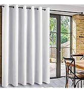 DWCN Rideaux occultants pour cloisons intérieures Rideau à Trous Ronds 1 pc. pour Salon, Chambre ...