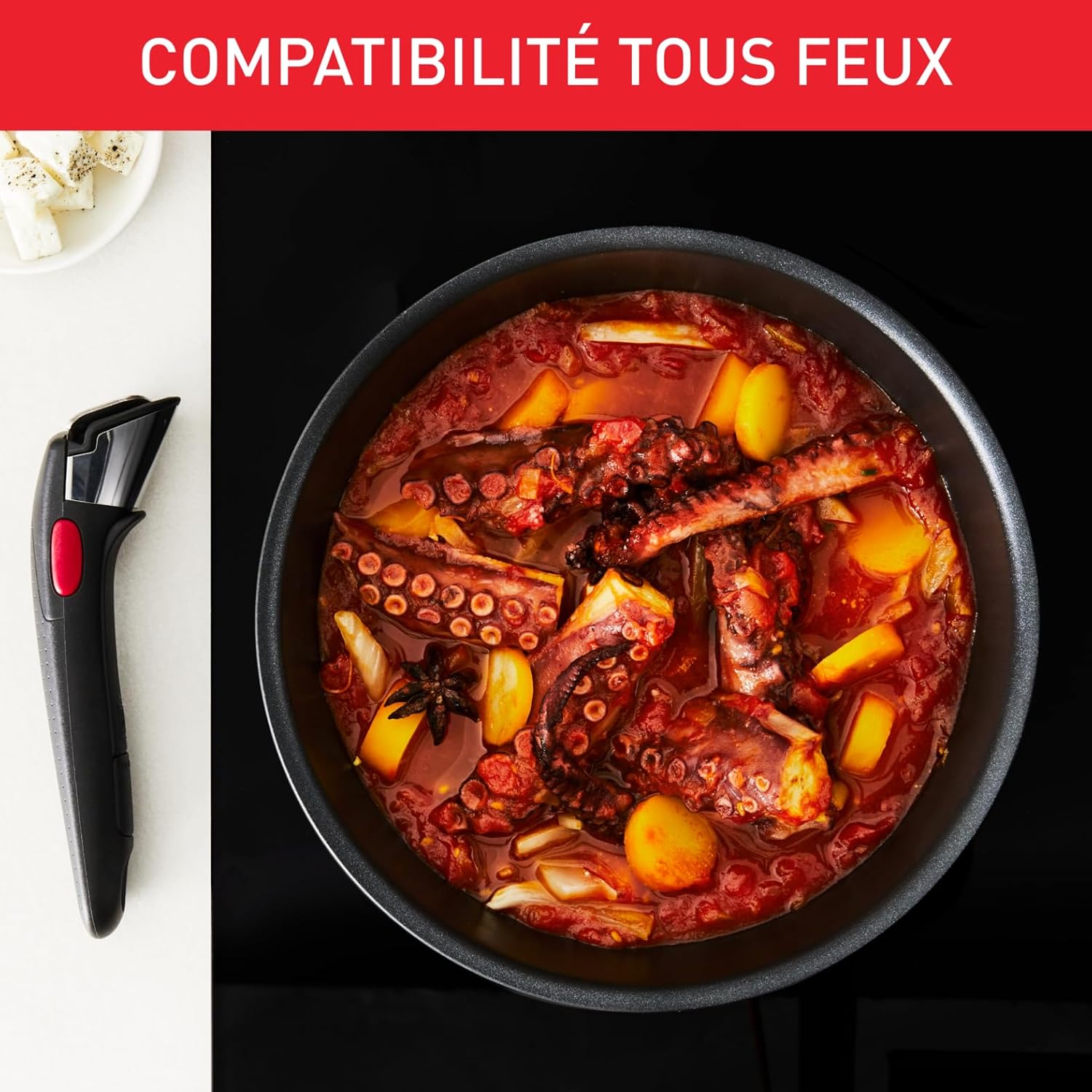 Tefal - Ingenio Inspiration - lot 6 pièces induction, poignée amovible, L867S604