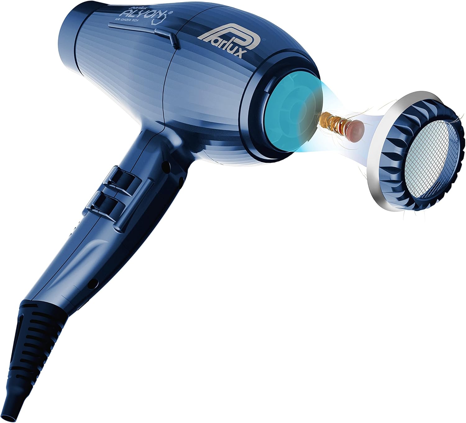 Parluc - Parluc Alyon Blue Notte - sèche-cheveux pro + diffuseur - PHON PARLUC ALYON BLU NOTTE PACK