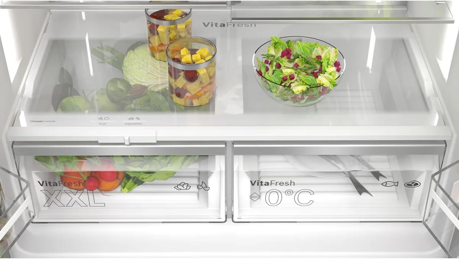 Bosch - série 6 - 183x90,5 cm - réfrigérateur américain inox 574 L - KFD96APEA