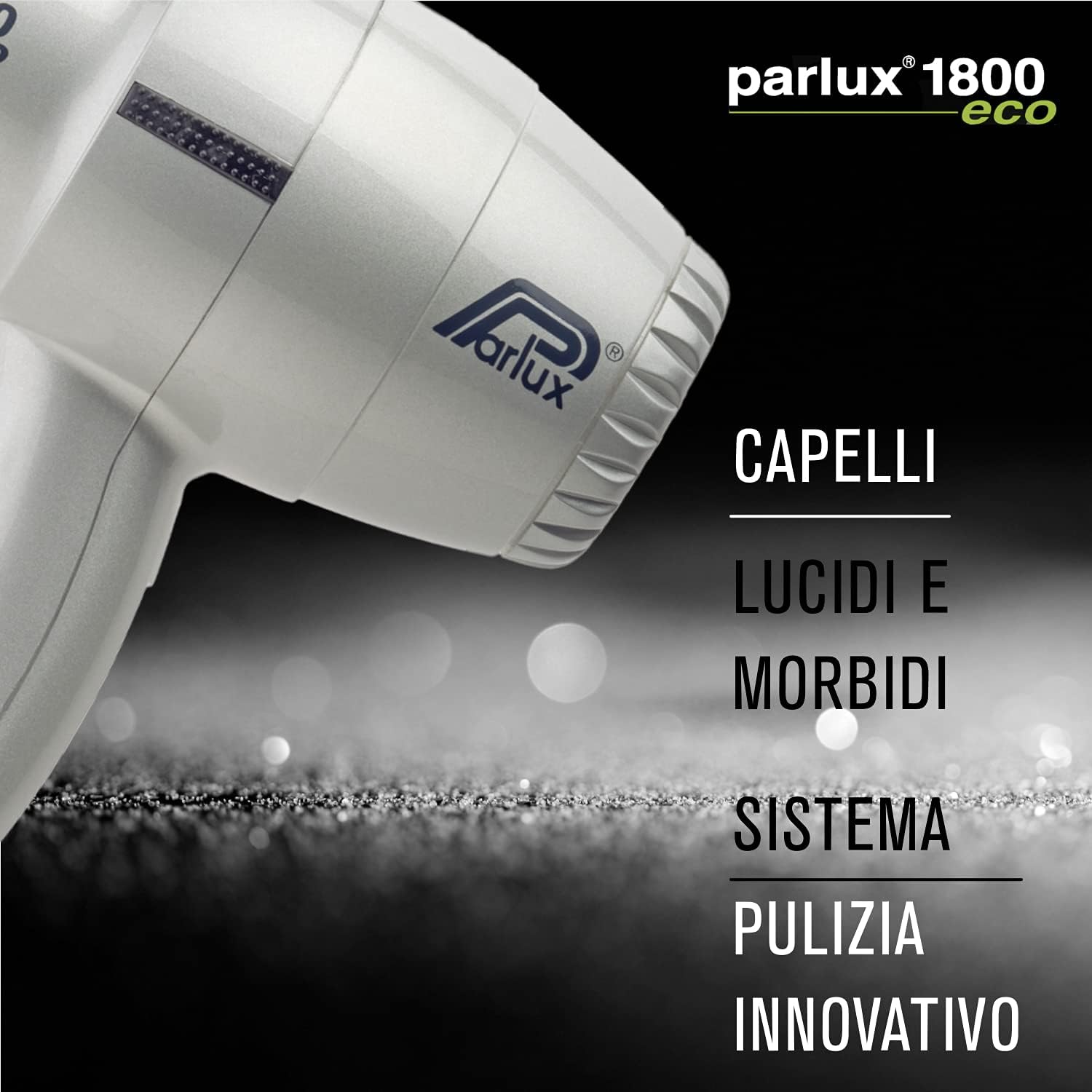 Parlux - Sèche-cheveux Professionnel 1800W - design compact - argent