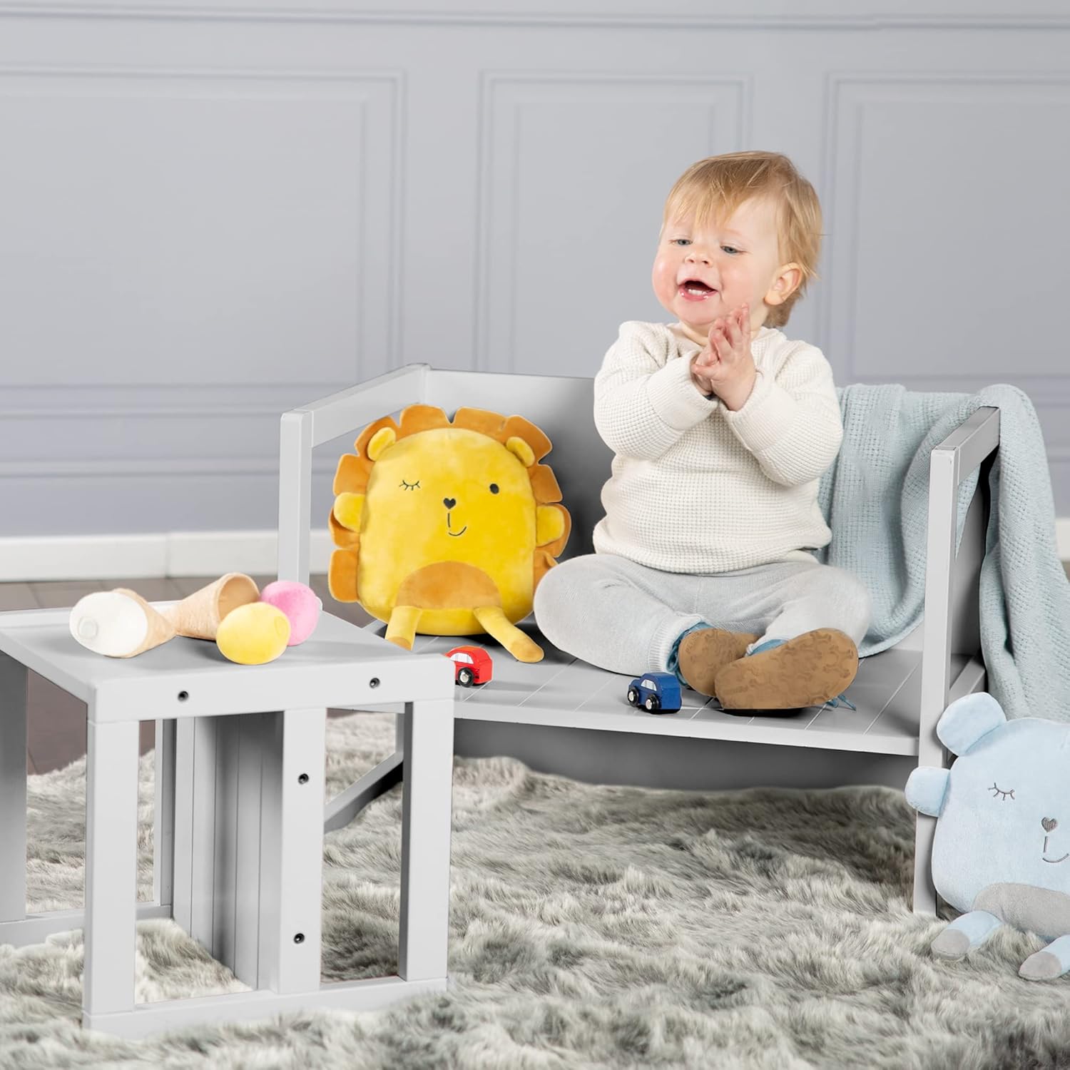 roba - Chaise enfant réversible - 30x30 cm - 3 hauteurs, 60 kg max