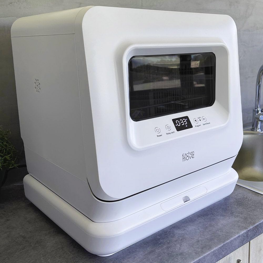 Mini lave-vaisselle compact 3 couverts, silencieux, LED, réservoir WASH CLEAN