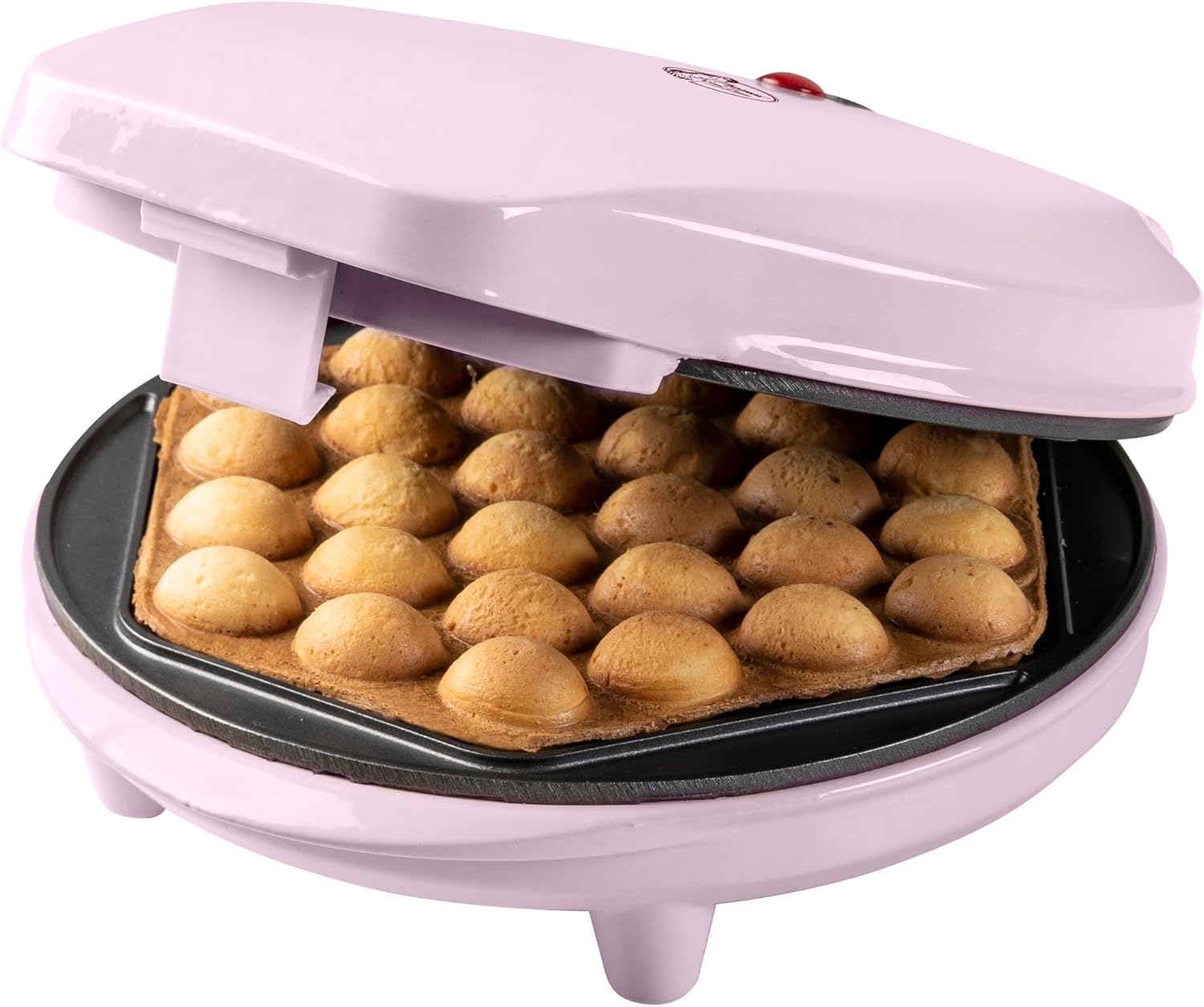 Bestron - gaufrier Bubble Rose - 700W - antiadhésif, feu signal