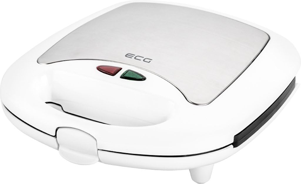 ECG - croque-monsieur 3en1 inox/plastique, blanc, multifonction - ECG399