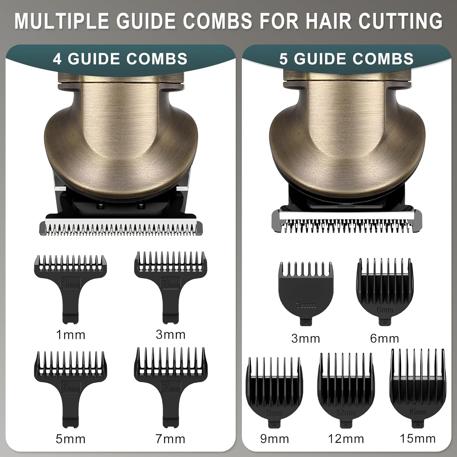 Hatteker - tondeuse barbe et cheveux 8 en 1 - lame en T, rasoir électrique, accessoires précision