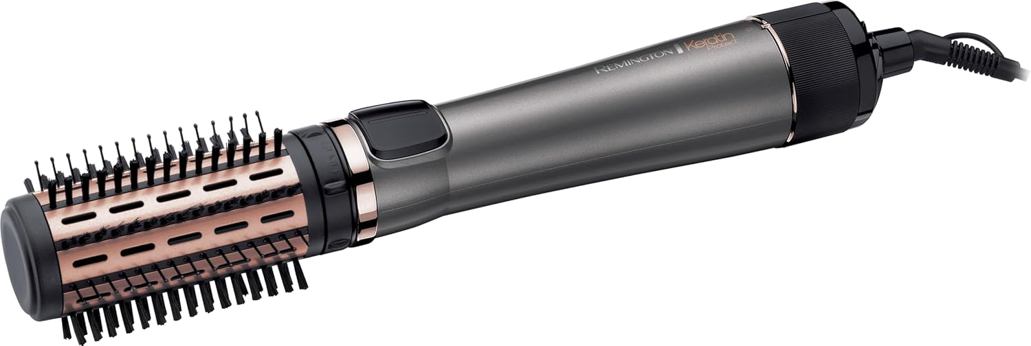 Remington - Brosse soufflante Keratin Protect - 1000W, céramique, 3 accessoires - AS8811