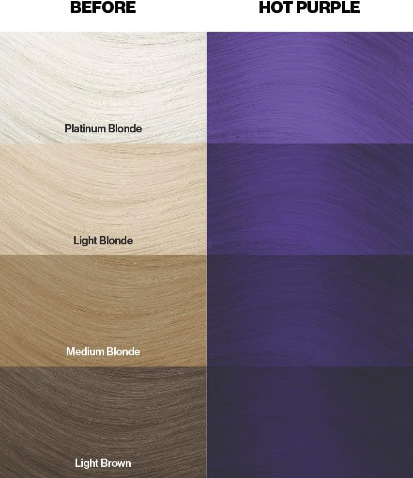 Coloration Semi-Permanente - Violet Hot, tenue courte, 100ml, no.62