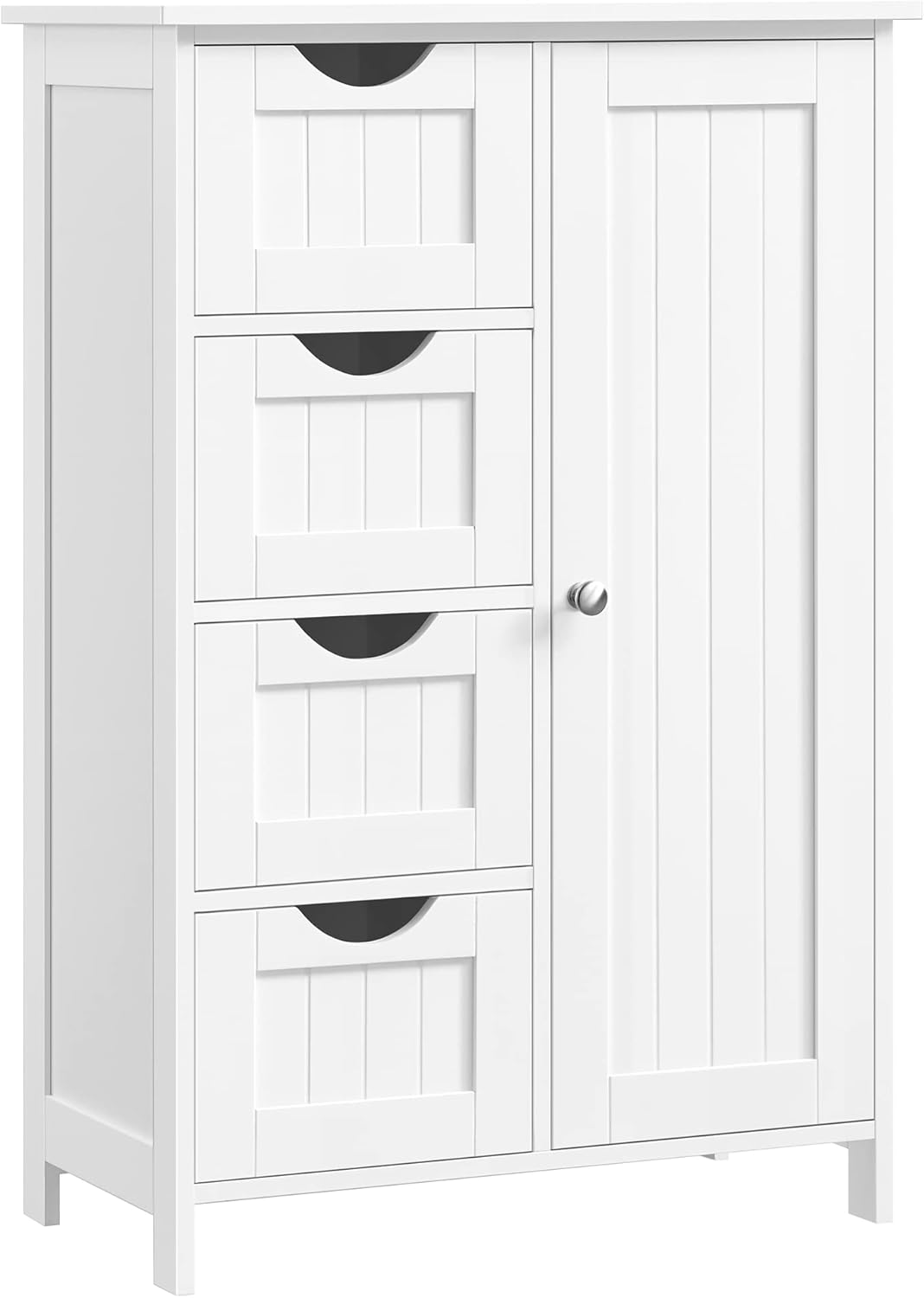 VASAGLE - meuble salle de bain à tiroirs, 30x55x82cm, blanc, LHC41W