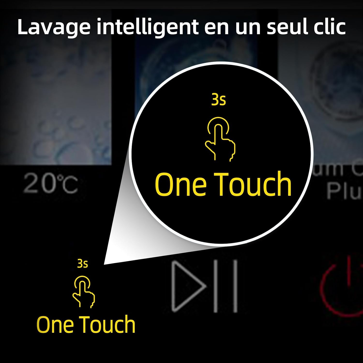 CHiQ - Lave-linge 10 kg, classe A-10%, Inverter, vapeur, CW106581AX