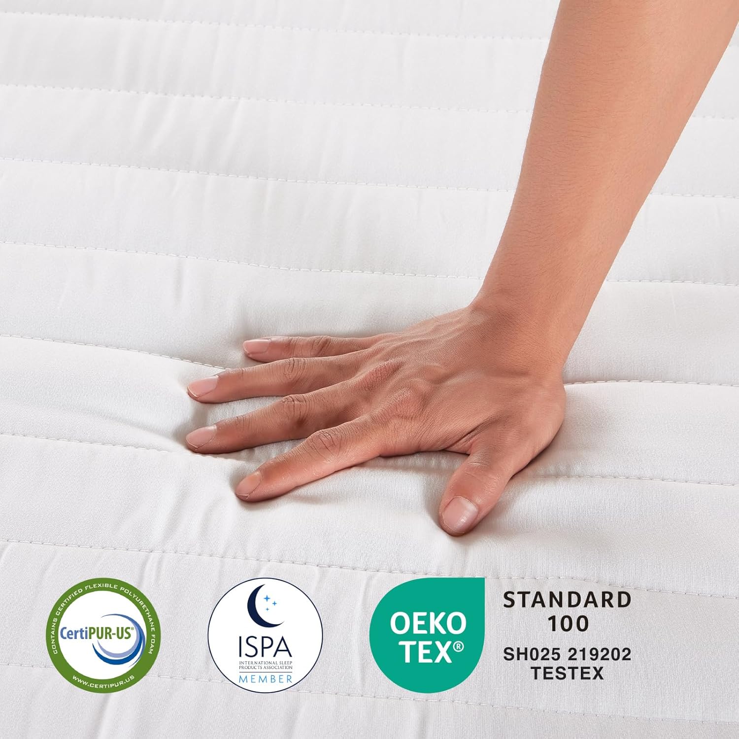 Avenco - Matelas 160x190, mousse bambou, 7 zones, housse amovible, H3/H4