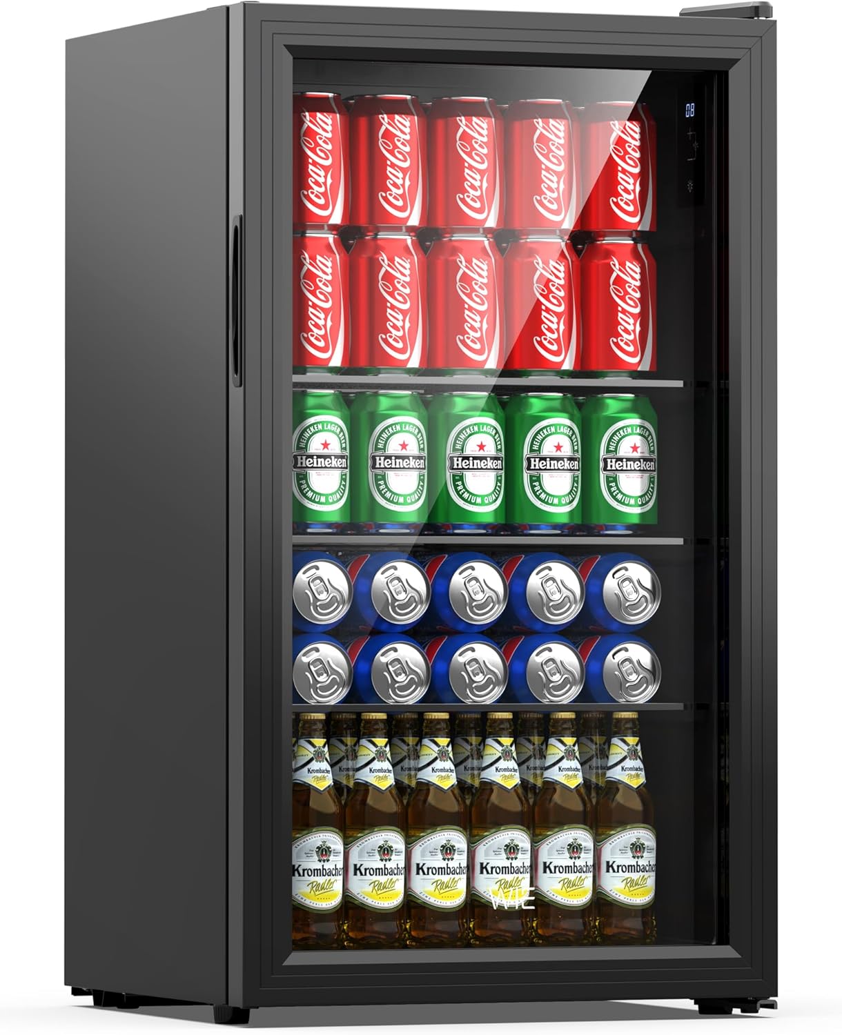 WIE - Réfrigérateur mini bar 83L, silencieux, 0-10°C, noir - WIE