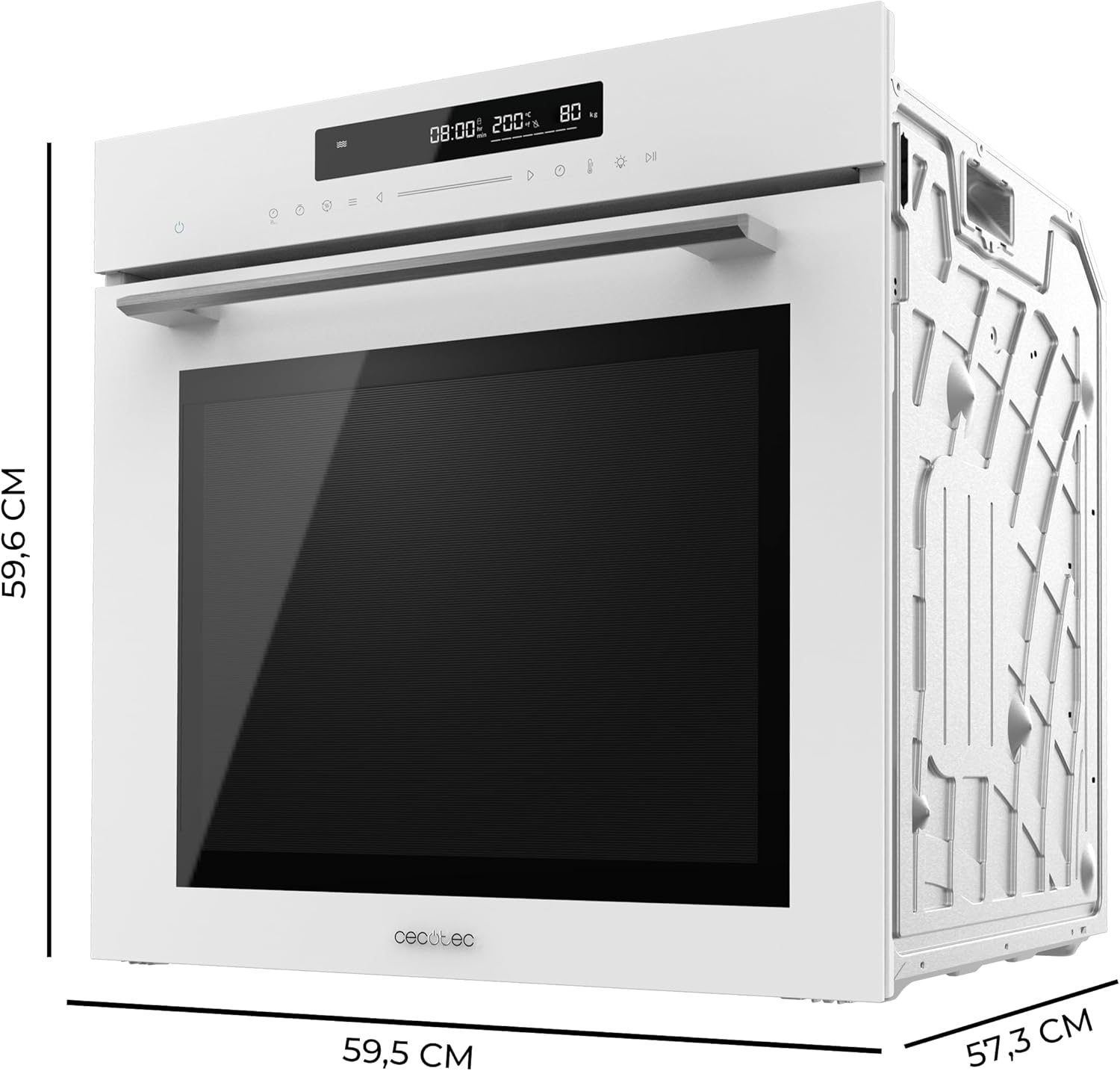Cecotec - Bolero Hexa série - 60cm - 72L, 12 fonctions, Steam Assist, SM406000
