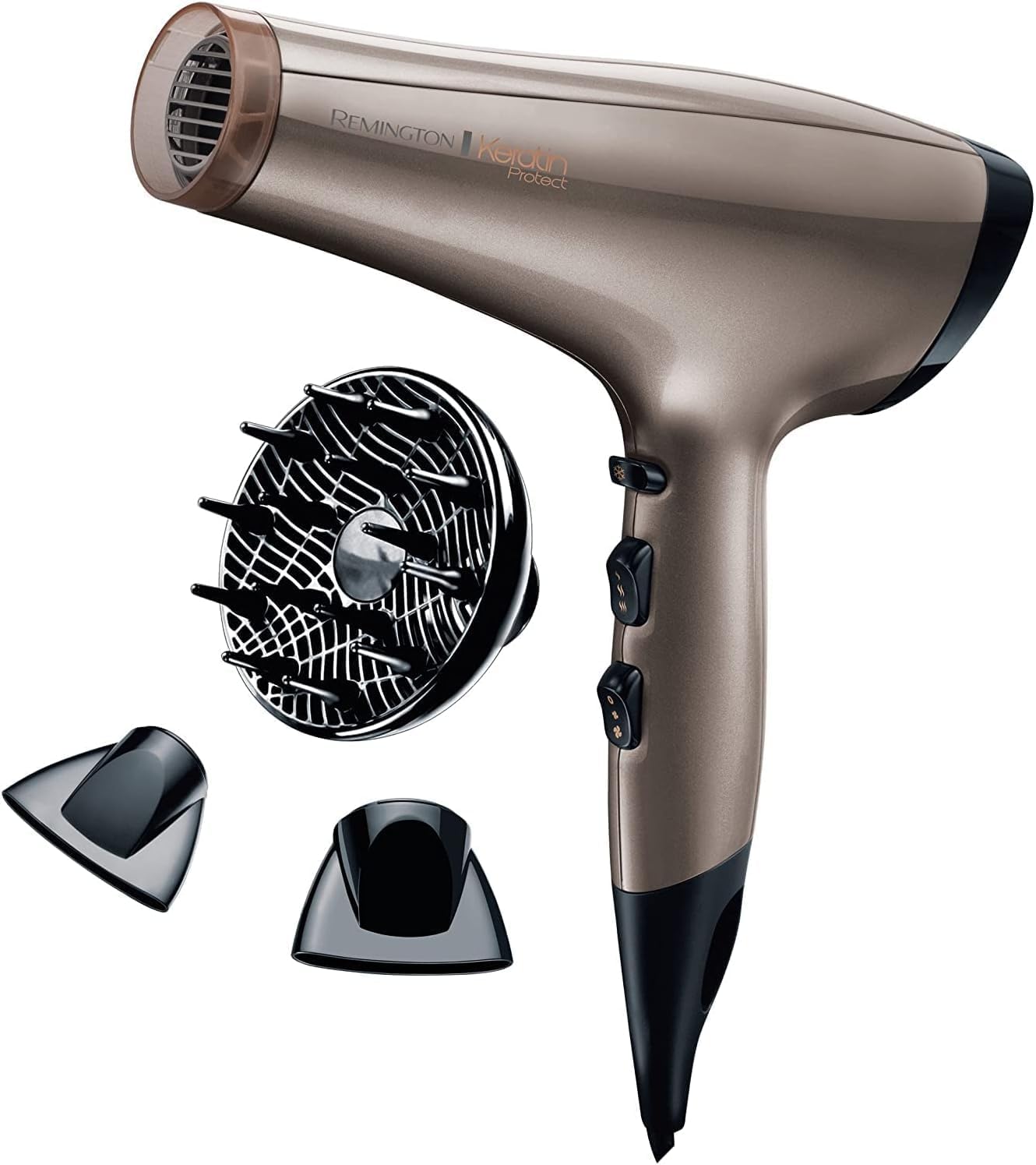 Remington - Keratin Therapy - Soin Kératine & Huile d'Amande, 2200W, Ionique, 3 vitesses, AC8002
