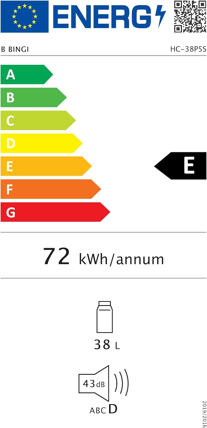 BINGI - glacière électrique 38L - jusqu’à -18°C, multi-voltage, portable