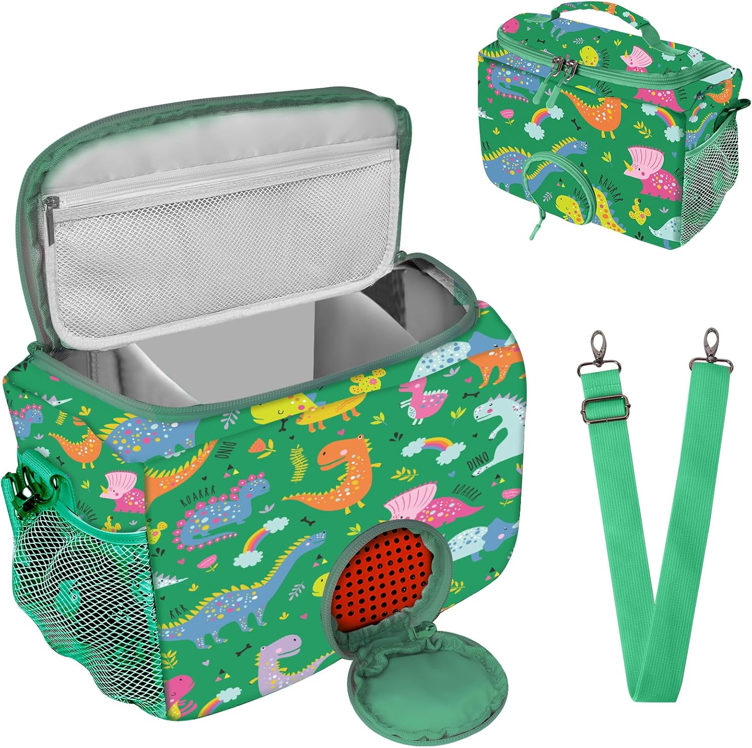Étui de transport Toniebox - rangement personnages, accessoires - fermeture éclair, sangle ajustable - 25x20x15 cm