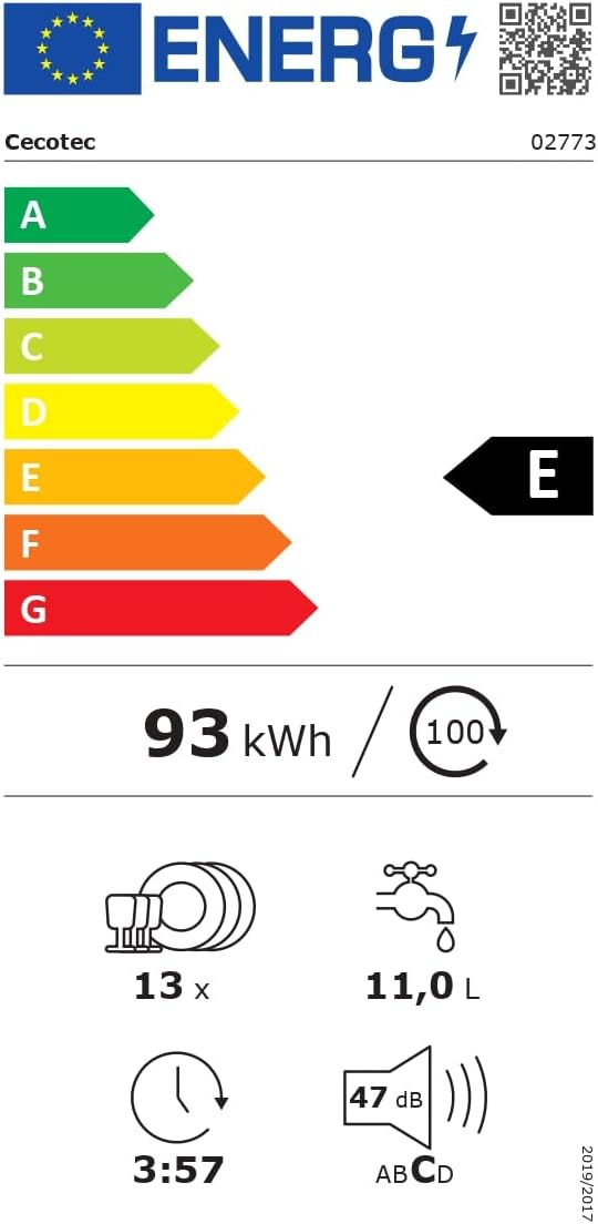 Cecotec - 60 cm - 13 couverts, 6 programmes