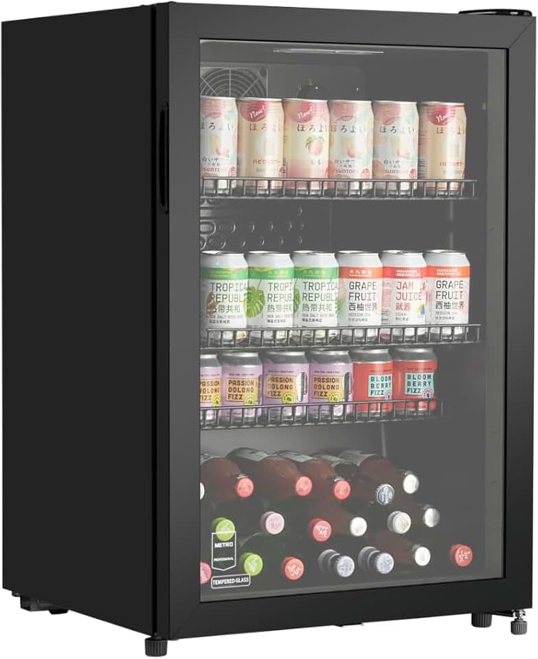 METRO Professional - Réfrigérateur boissons - 54.5x54x84 cm - 118 L, statique, serrure - GSC2125B