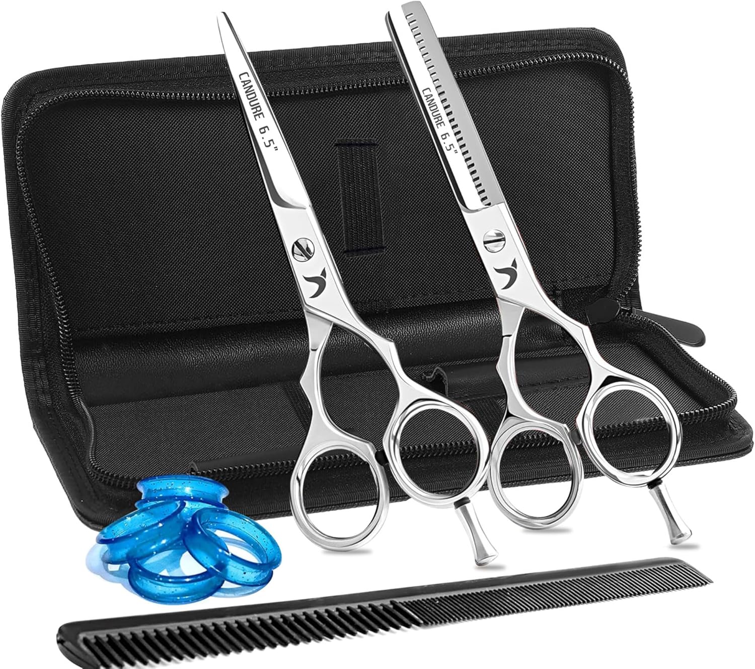 Candure - Set ciseaux coiffure pro 6,5