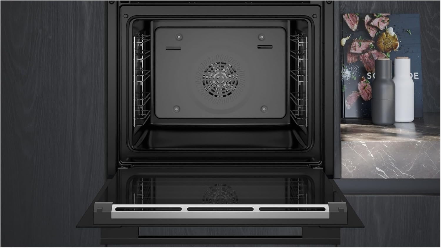 Siemens - four encastrable iQ700 - 60x60 cm - auto-nettoyage, Air Fry, écran tactile, HB734G1B1