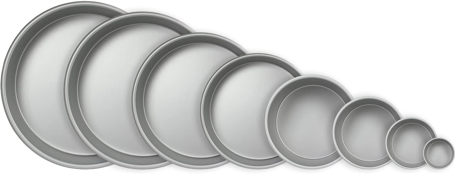 PME - Moule à gâteau rond aluminium anodisé - 127x102mm - profondeur argent