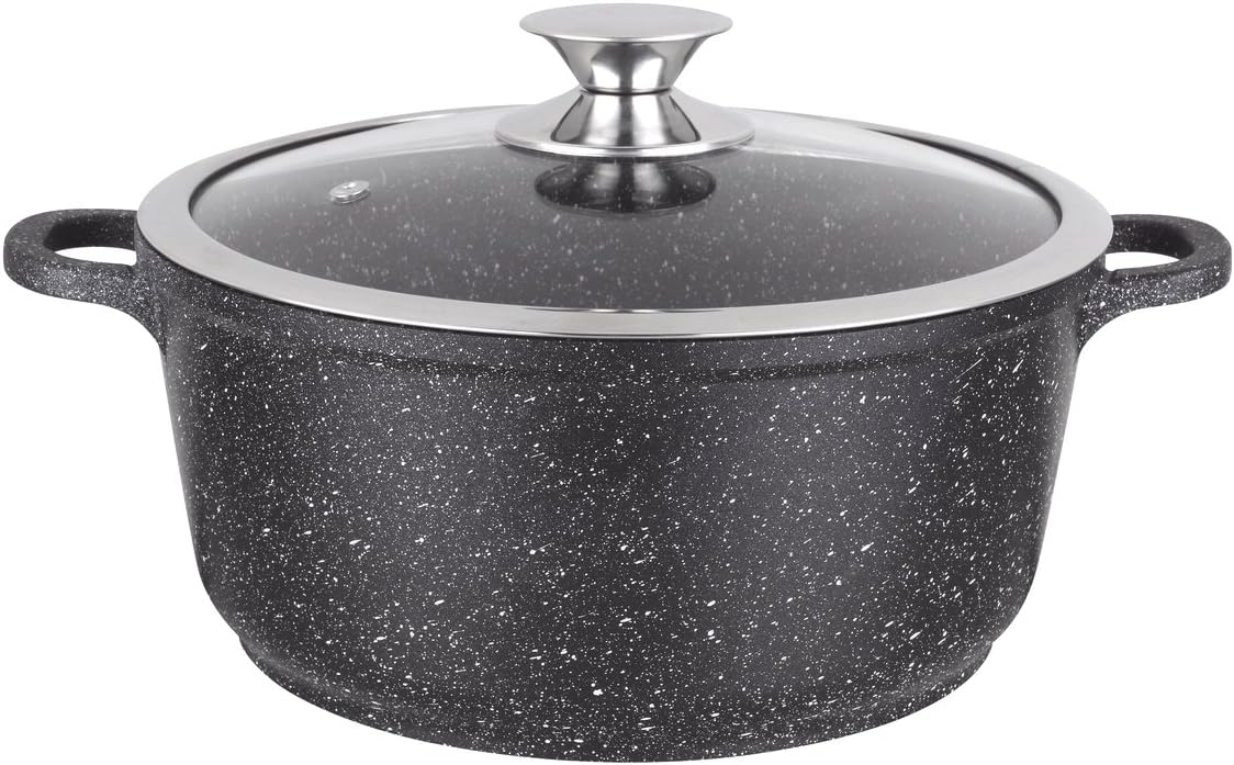 Kamberg - faitout en fonte d'aluminium 40 cm, revêtement pierre, tous feux, 0008036