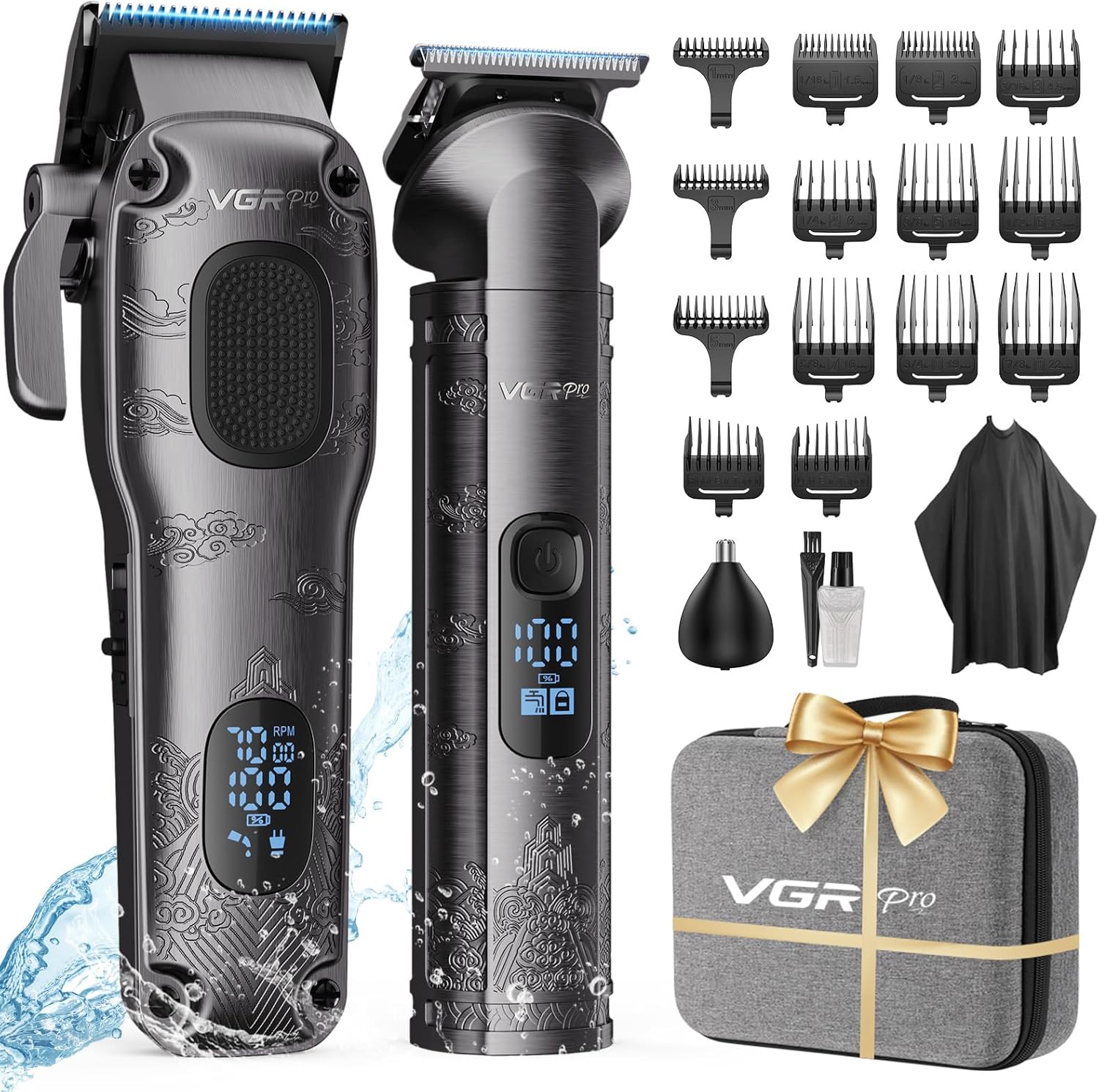 Tondeuse cheveux homme - sans fil, kit complet, boîte incluse
