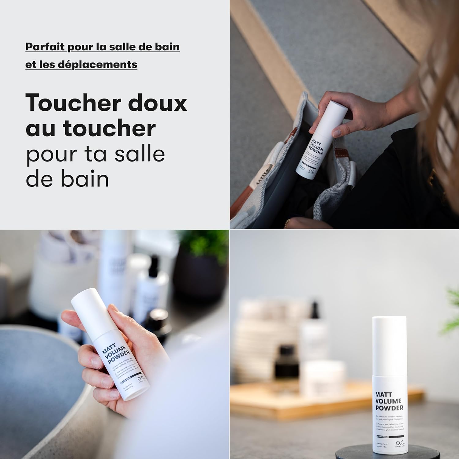 Poudre coiffante - effet mat - volume & tenue cheveux fins - stabilité maximale