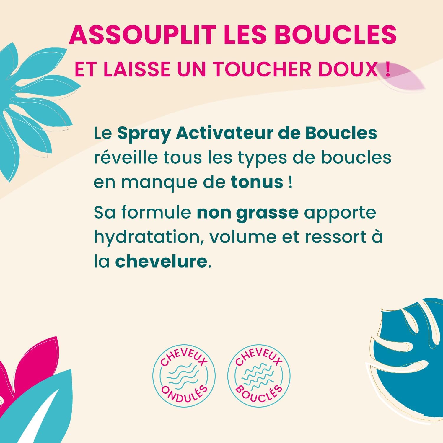 Activilong - Spray Activateur Acticurl - 250ml - Boucles définies, volume, 97% naturel