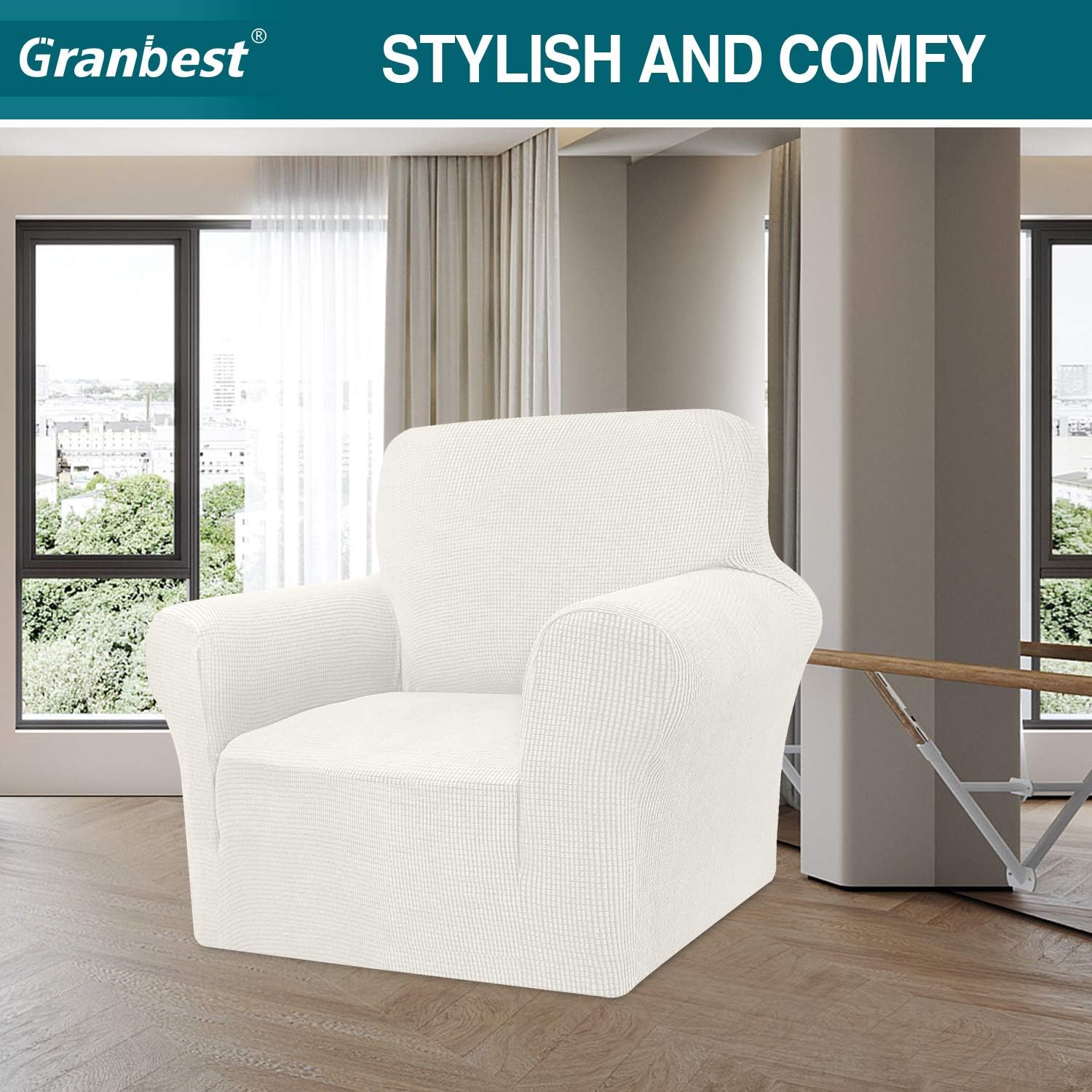 Granbest - housse canapé Jacquard extensible - salon - protection animaux
