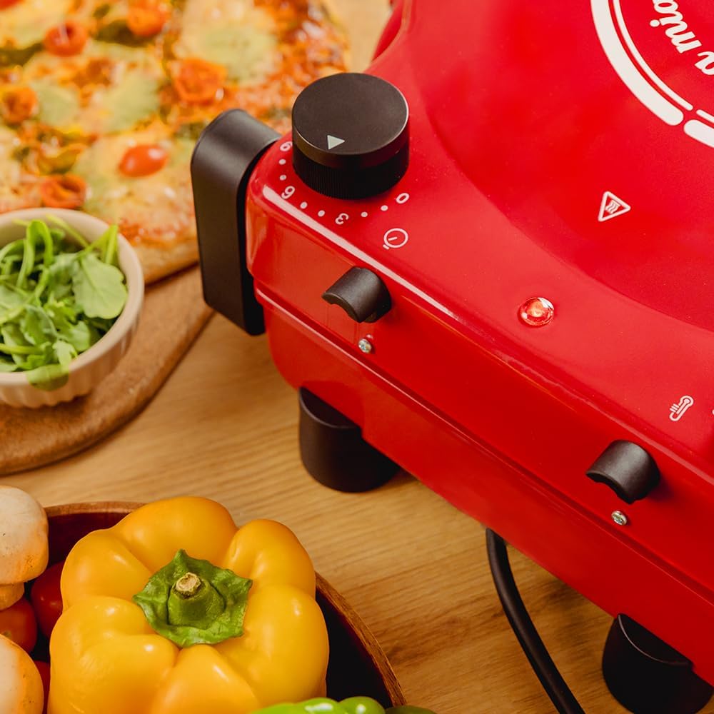 Cecotec - Fun Pizza&Co Mamma Mía - 1200W, 420ºC, pierre, minuteur 15min