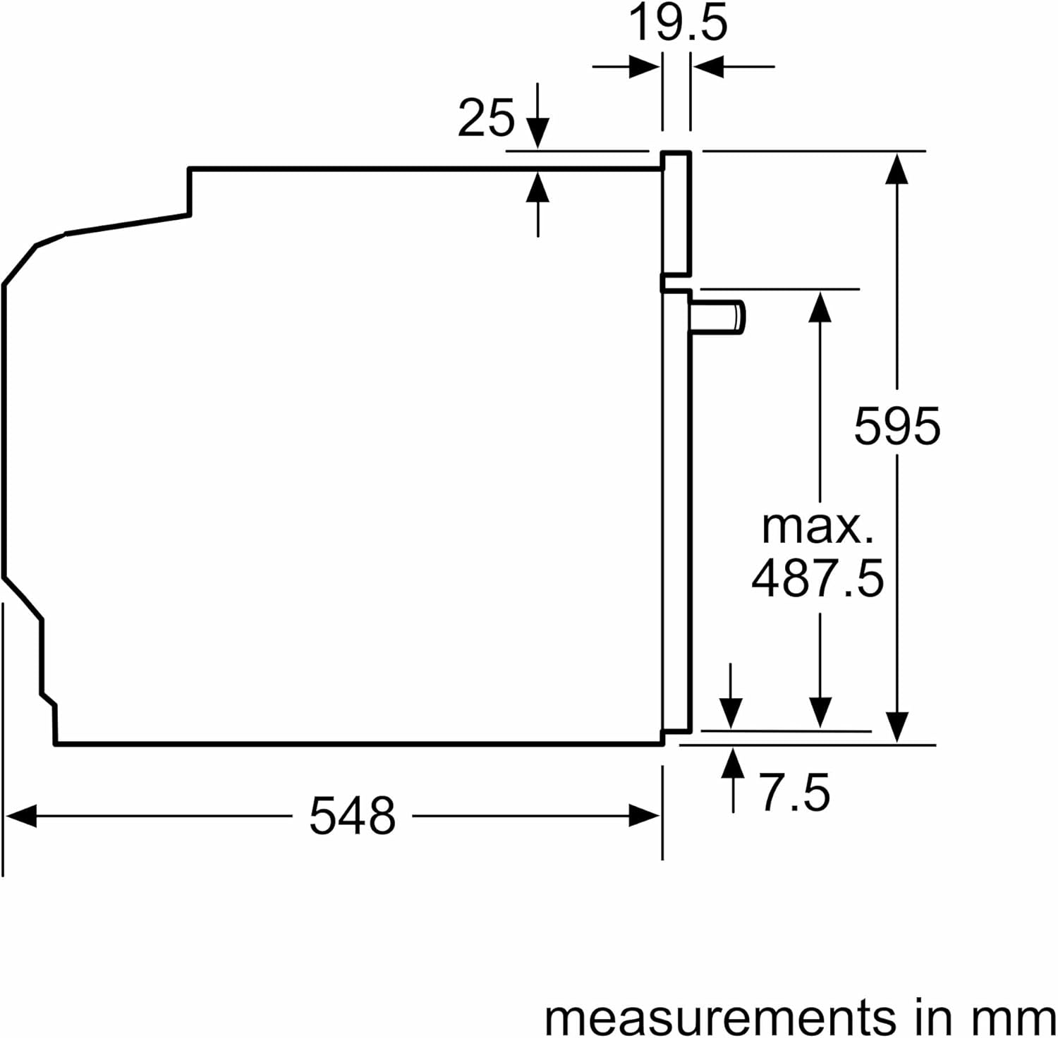 Bosch - Four encastrable Série 4, noir, multifonction, HQA534BB3