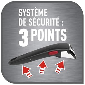 Poignée amovible robuste avec 3 points de sécurité (vendue séparément)