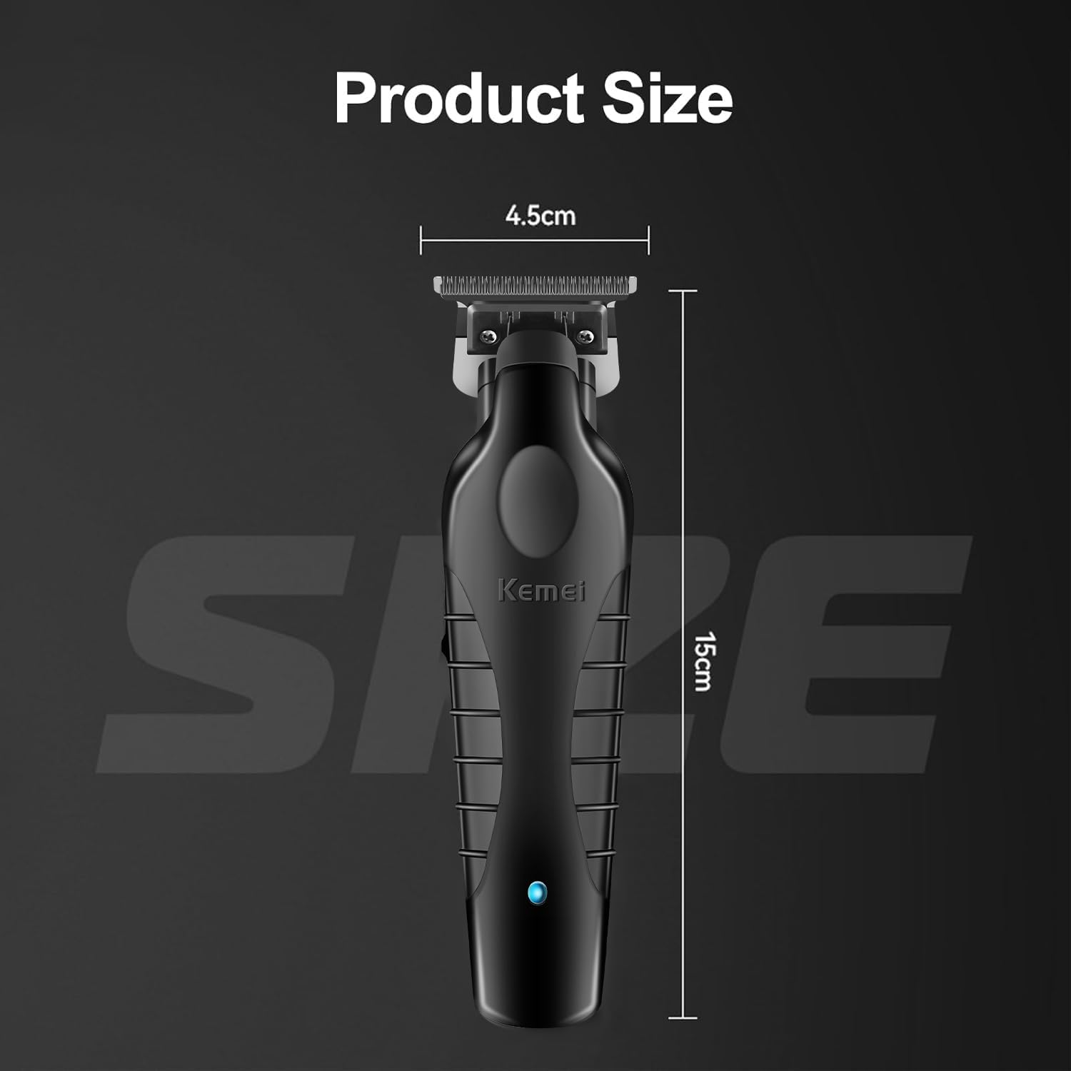 KEMEI - tondeuse cheveux/barbe sans fil, lame T, zéro écart, 2299