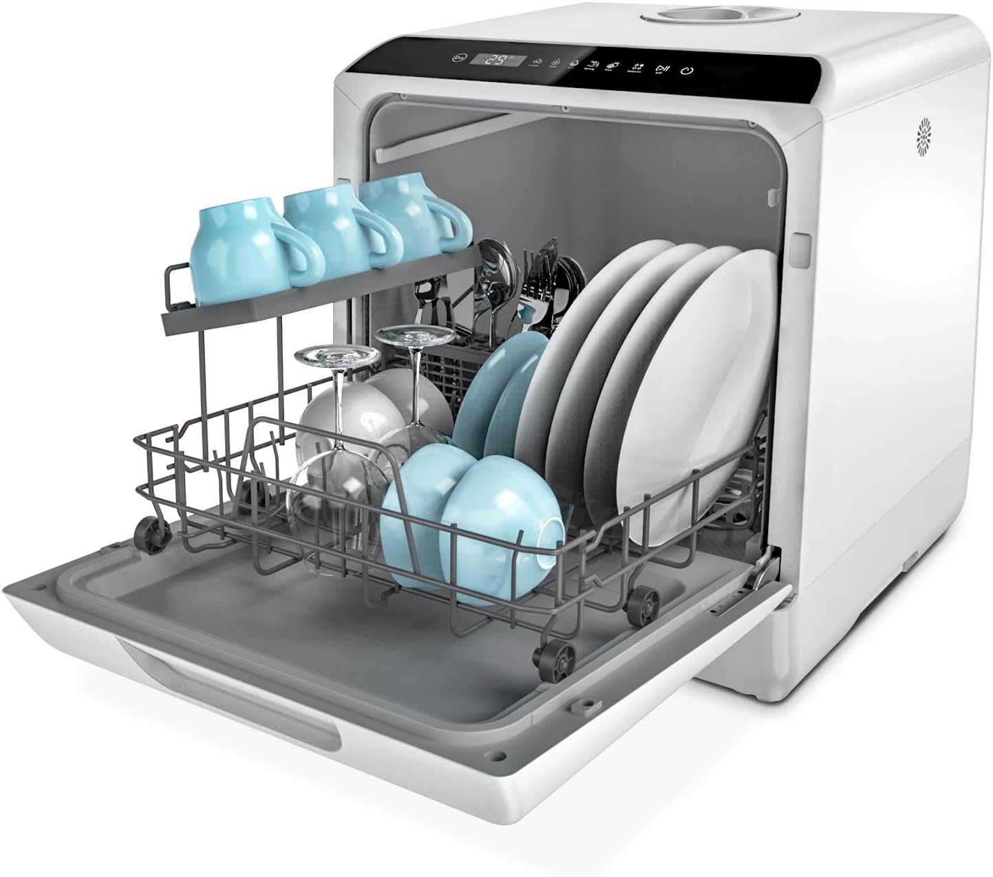 Hermitlux - mini lave-vaisselle 43cm - 4 couverts, robinet ou sans, 175 kWh/an