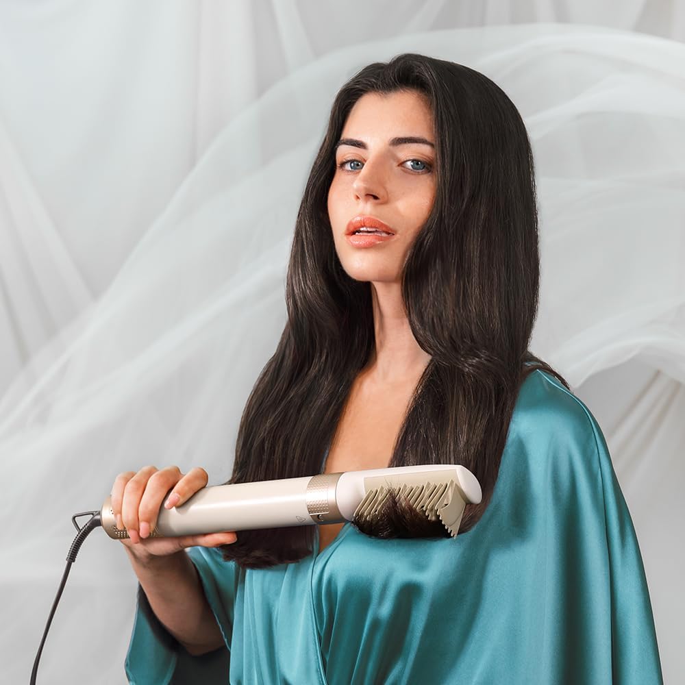 Cecotec - AirGlam 14in1 - Brosse soufflante 1400W, 3 temp., 14 têtes