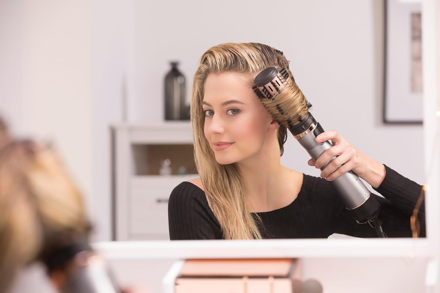 Remington - Brosse soufflante Keratin Protect - 1000W, céramique, 3 accessoires - AS8811