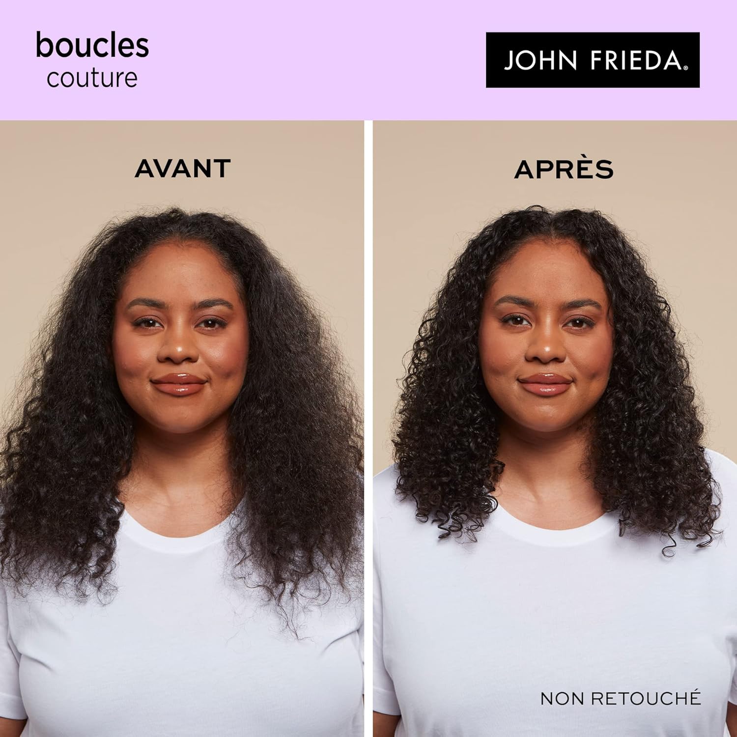 John Frieda - Frizz Ease Boucles Couture - 200ml x2 - Spray coiffant quotidien anti-frisottis